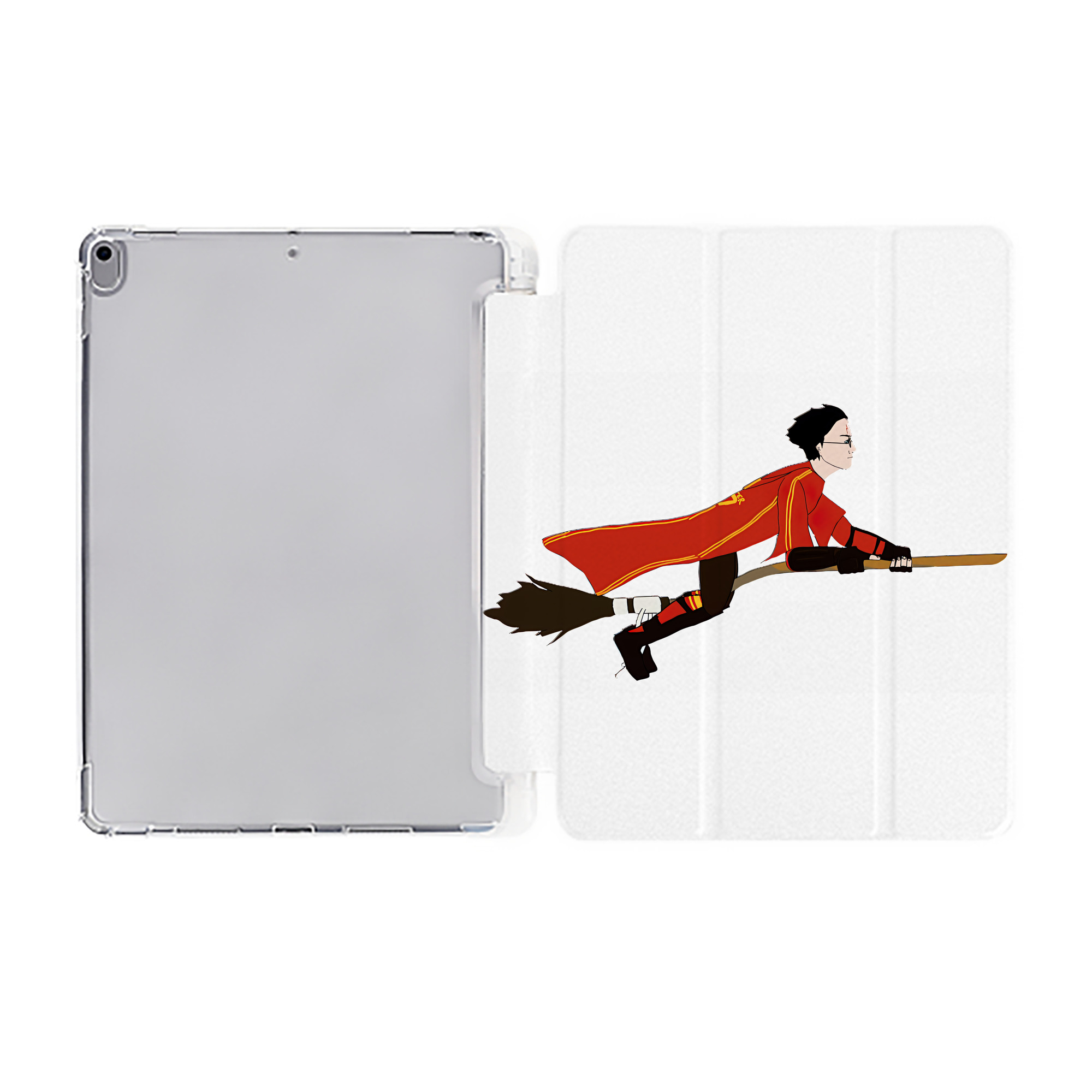 （画像用） Harry Potter ハリー・ポッターシリーズ IPad ケース ペン収納付き 三つ折りスタンド PUレザー×シリコン 対応機種9.5/10.5/10.9インチ